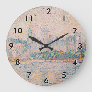 Paul Signac - Avignon, Morning Large Clock