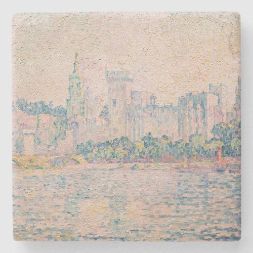 Paul Signac _ Avignon Morning Stone Coaster