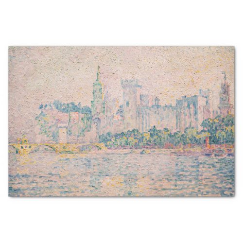 Paul Signac _ Avignon Morning Tissue Paper