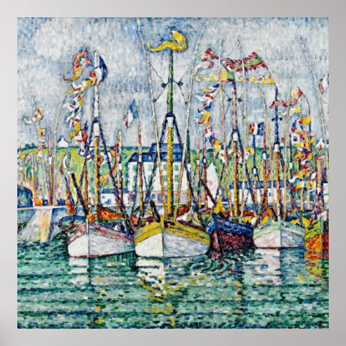 Paul Signac _ Blessing Of The Tuna Fleet At Groix Poster