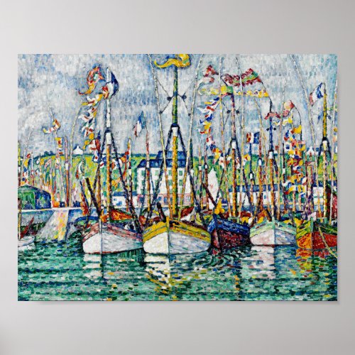 Paul Signac _ Blessing Of The Tuna Fleet At Groix Poster