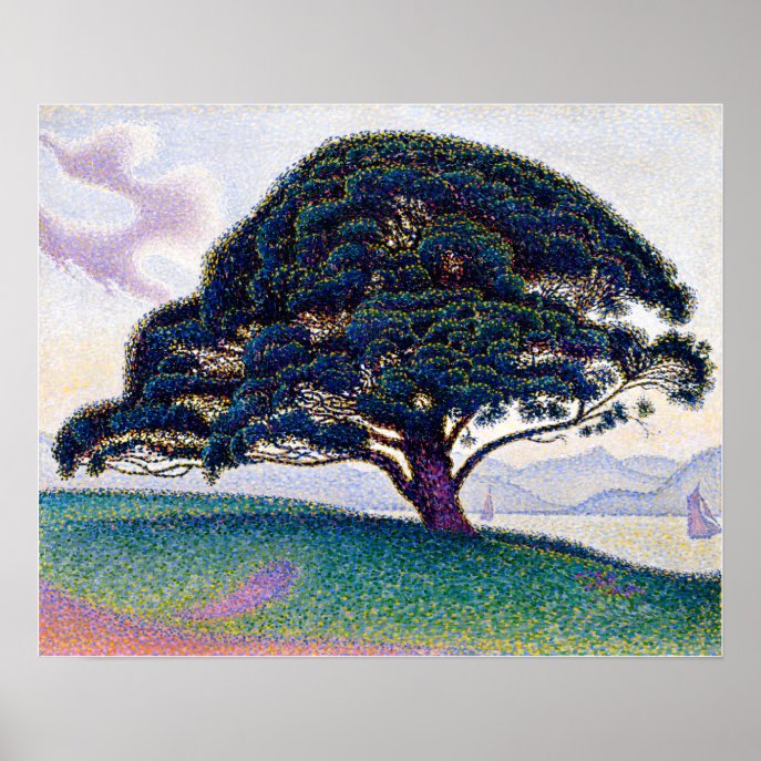 Paul Signac Bonaventure pine CC1265 Pointillism XL Poster