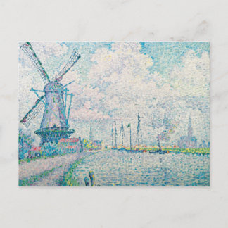 Paul Signac - Canal of Overschie Postcard