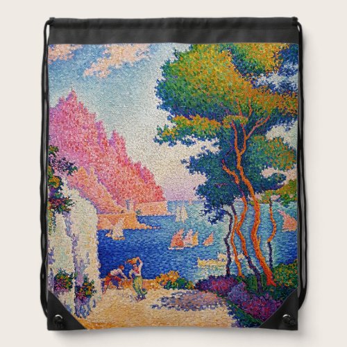 Paul Signac - Capo di Noli Drawstring Bag Paul Signac - Capo di Noli Drawstring Bag