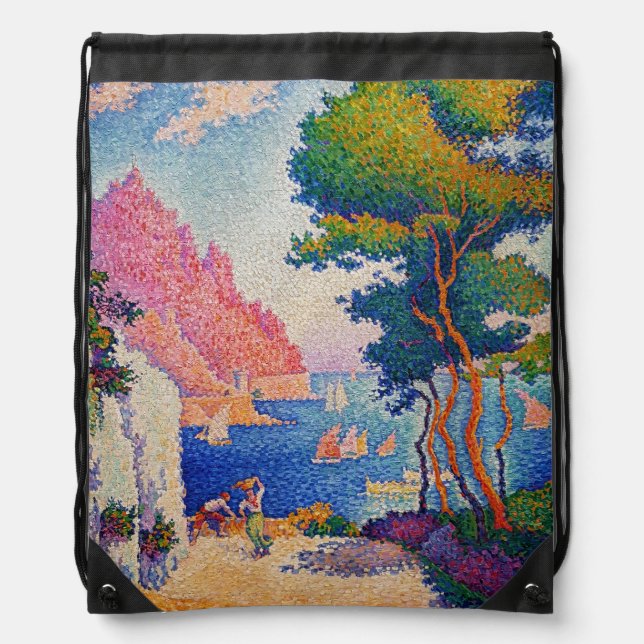 Paul Signac - Capo di Noli Drawstring Bag (Front)