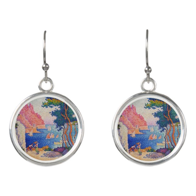 Paul Signac - Capo di Noli Earrings (Front)