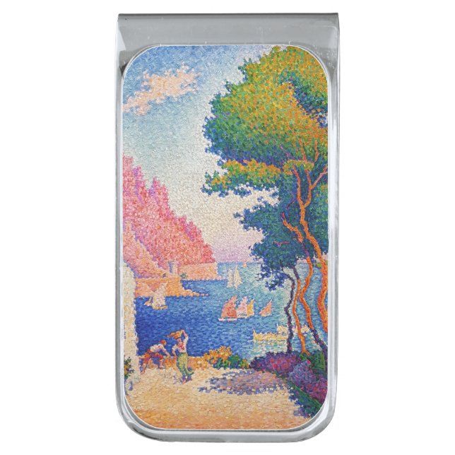 Paul Signac - Capo di Noli Silver Finish Money Clip (Front Vertical)