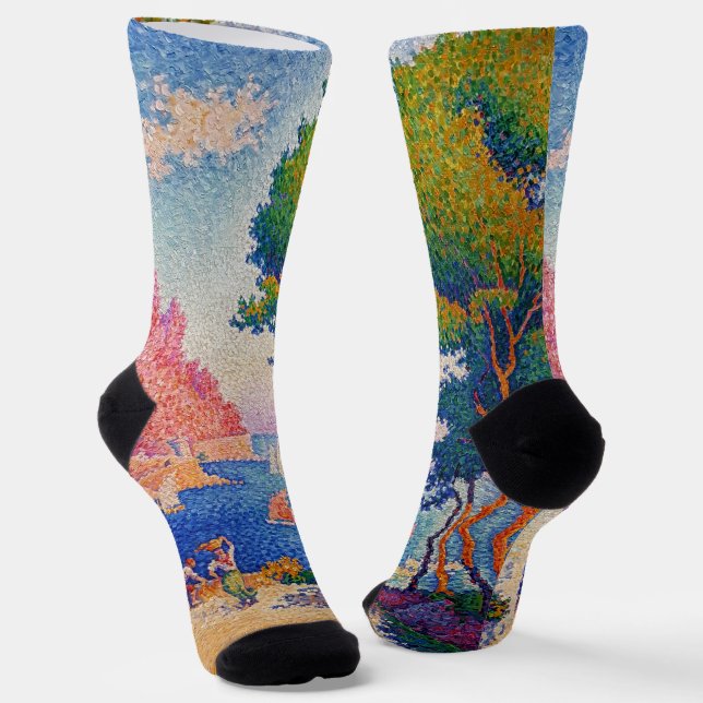 Paul Signac - Capo di Noli Socks (Angled)