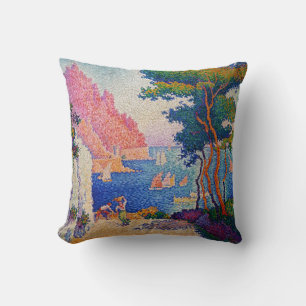 Paul Signac - Capo di Noli Throw Pillow