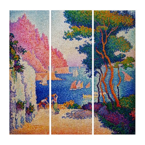 Paul Signac _ Capo di Noli Triptych