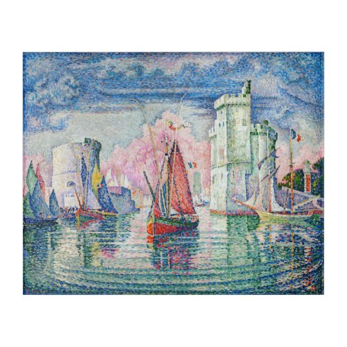 Paul Signac _ Entrance of La Rochelle Harbor Acrylic Print