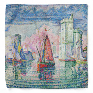 Paul Signac - Entrance of La Rochelle Harbor Bandana