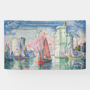 Paul Signac - Entrance of La Rochelle Harbor Banner