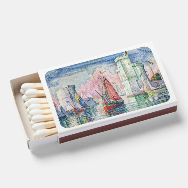 Paul Signac - Entrance of La Rochelle Harbor Matchboxes (Front Open)