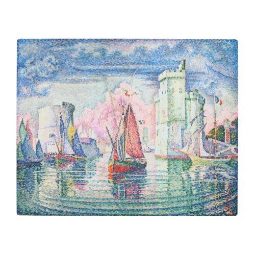 Paul Signac _ Entrance of La Rochelle Harbor Metal Print