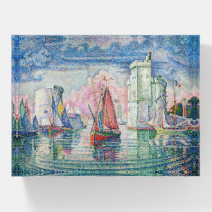 Paul Signac - Entrance of La Rochelle Harbor Paperweight