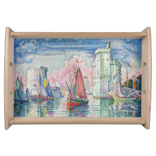 Paul Signac - Entrance of La Rochelle Harbor Serving Tray
