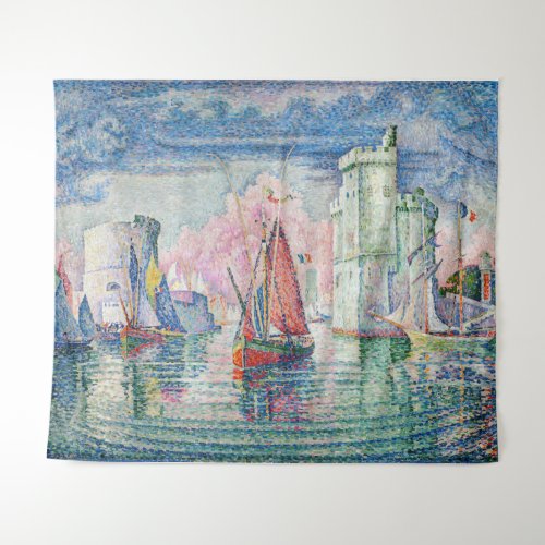 Paul Signac _ Entrance of La Rochelle Harbor Tapestry