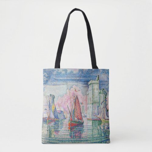 Paul Signac _ Entrance of La Rochelle Harbor Tote Bag