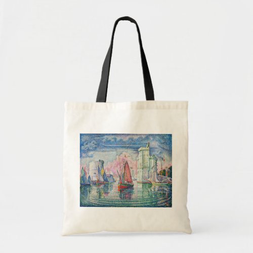 Paul Signac _ Entrance of La Rochelle Harbor Tote Bag