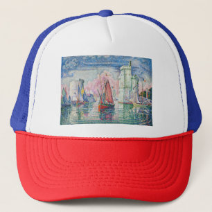 Paul Signac - Entrance of La Rochelle Harbor Trucker Hat