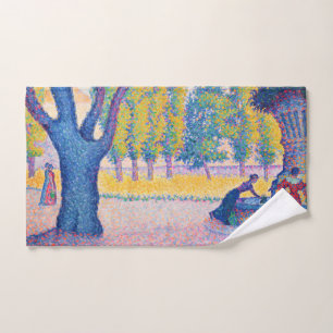 Paul Signac - Fountain des Lices, Saint-Tropez Bath Towel Set