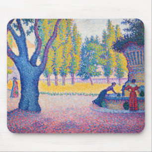 Paul Signac - Fountain des Lices, Saint-Tropez Mouse Pad