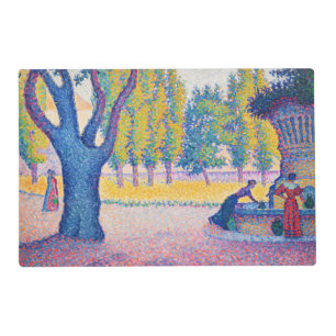 Paul Signac - Fountain des Lices, Saint-Tropez Placemat