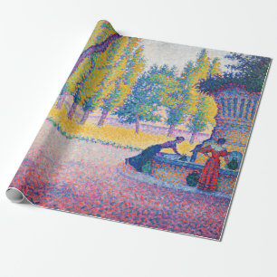 Paul Signac - Fountain des Lices, Saint-Tropez Wrapping Paper