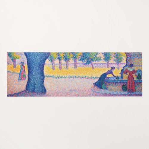 Paul Signac _ Fountain des Lices Saint_Tropez Yoga Mat