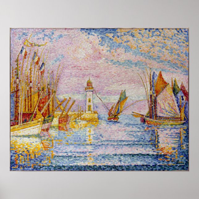 Paul Signac Lighthouse at Groix Poster (Front)