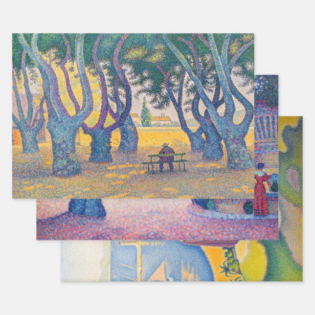 Paul Signac - Masterpieces Selection Wrapping Paper Sheets (Set)