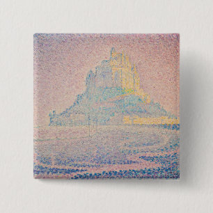 Paul Signac - Mont Saint Michel, Fog and Sun Button