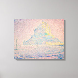 Paul Signac - Mont Saint Michel, Fog and Sun Canvas Print