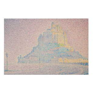 Paul Signac - Mont Saint Michel, Fog and Sun Faux Canvas Print