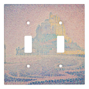 Paul Signac - Mont Saint Michel, Fog and Sun Light Switch Cover