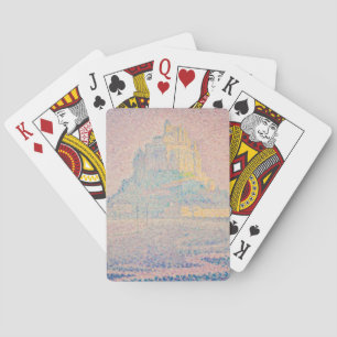 Paul Signac - Mont Saint Michel, Fog and Sun Poker Cards