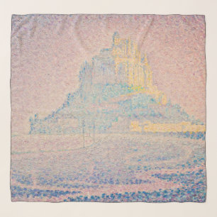 Paul Signac - Mont Saint Michel, Fog and Sun Scarf