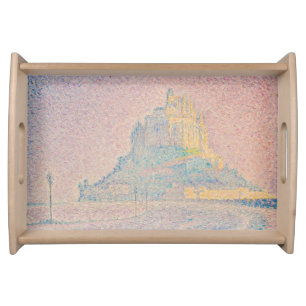 Paul Signac - Mont Saint Michel, Fog and Sun Serving Tray