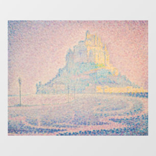 Paul Signac - Mont Saint Michel, Fog and Sun Window Cling