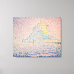 Paul Signac - Mount Saint Michel Fog and Sun Canvas Print