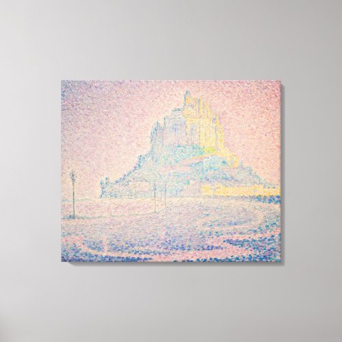 Paul Signac _ Mount Saint Michel Fog and Sun Canvas Print