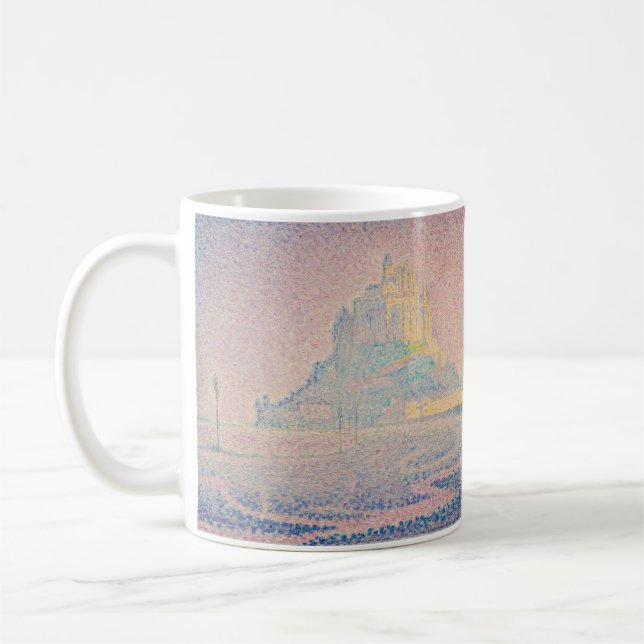 Paul Signac - Mount Saint Michel Fog and Sun Coffee Mug (Left)