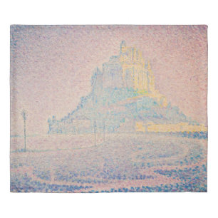 Paul Signac - Mount Saint Michel Fog and Sun Duvet Cover