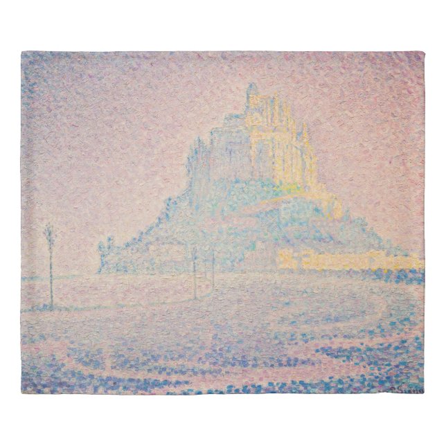 Paul Signac - Mount Saint Michel Fog and Sun Duvet Cover (Front)