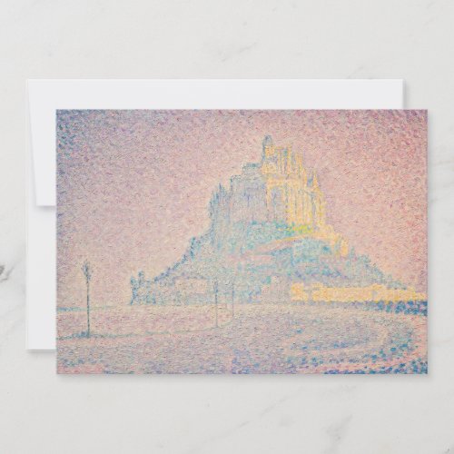 Paul Signac _ Mount Saint Michel Fog and Sun Invitation