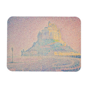 Paul Signac - Mount Saint Michel Fog and Sun Magnet