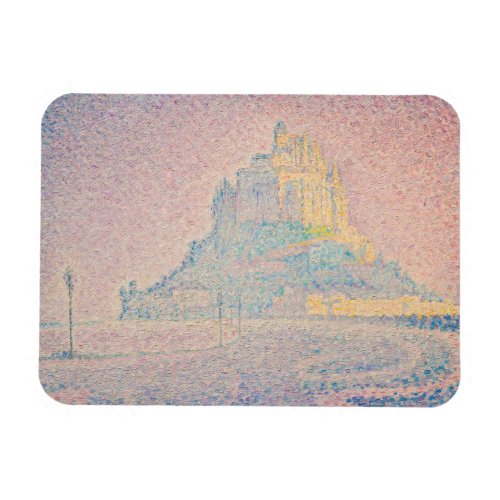 Paul Signac _ Mount Saint Michel Fog and Sun Magnet