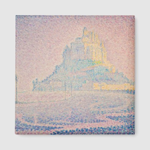 Paul Signac _ Mount Saint Michel Fog and Sun Magnet