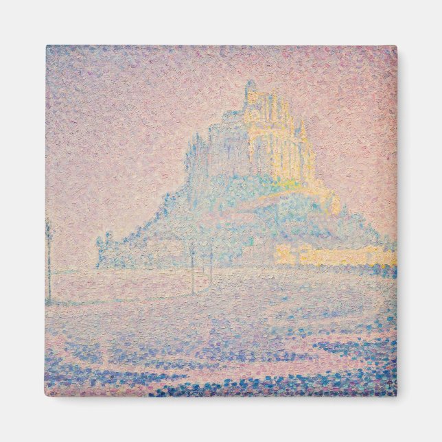Paul Signac - Mount Saint Michel Fog and Sun Magnet (Front)